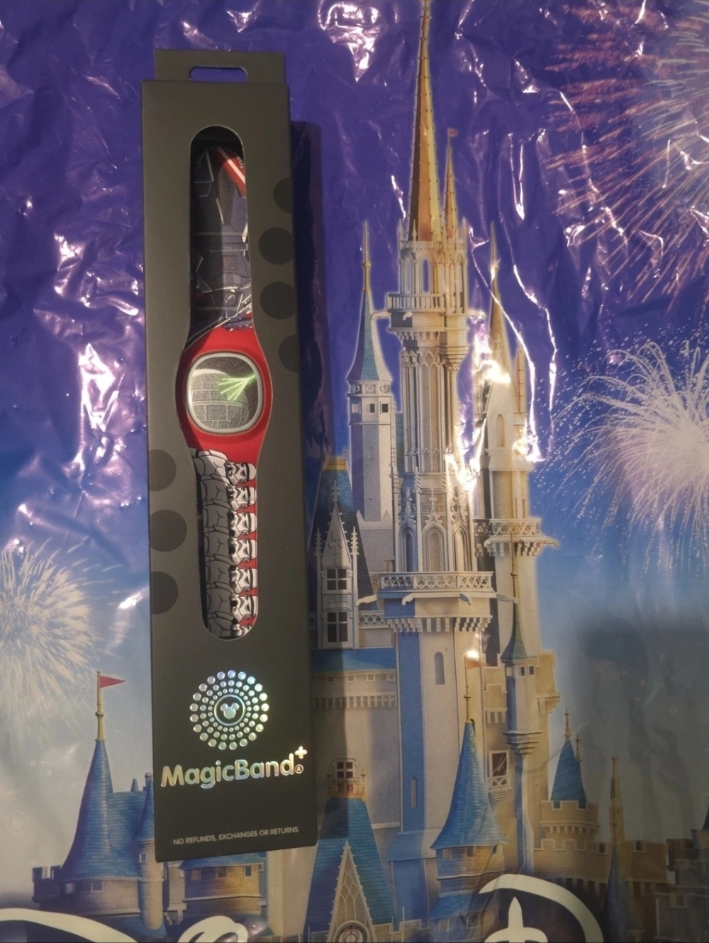 Disney Star Wars Death Star Vader Dark Side Magic Band Plus + Unlinked!